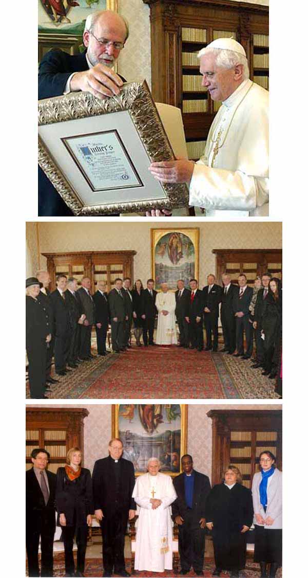 Benedict XVI with Lutherans